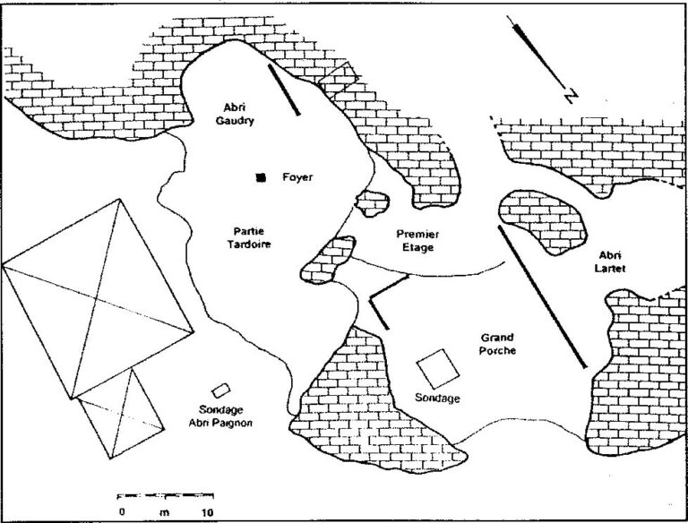 Plan de la grotte - Grotte de Montgaudier