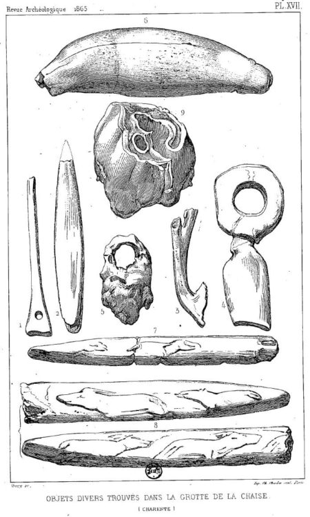 Objets préhistoriques - Grotte de la Chaise