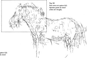 Gravure de chevaux 04 - Grotte du placard